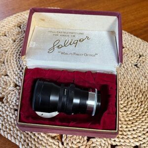 Vintage Soligor 135mm f/4.5 Telephoto Lens for an Argus C-3 Camera